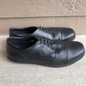 NEW Birchbury Brenston Men's Size 14 Barefoot Leather Dress Shoes Black NWOB